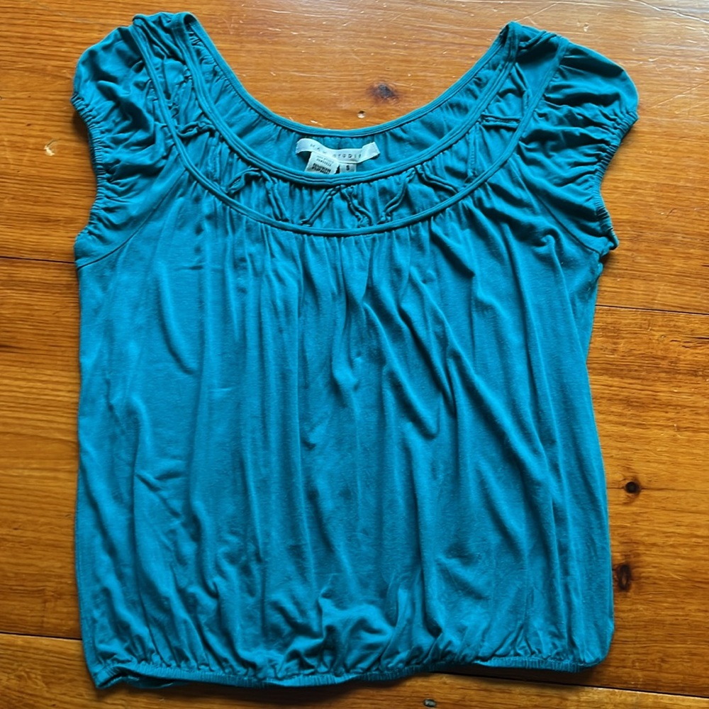 Max Studio Teal Top